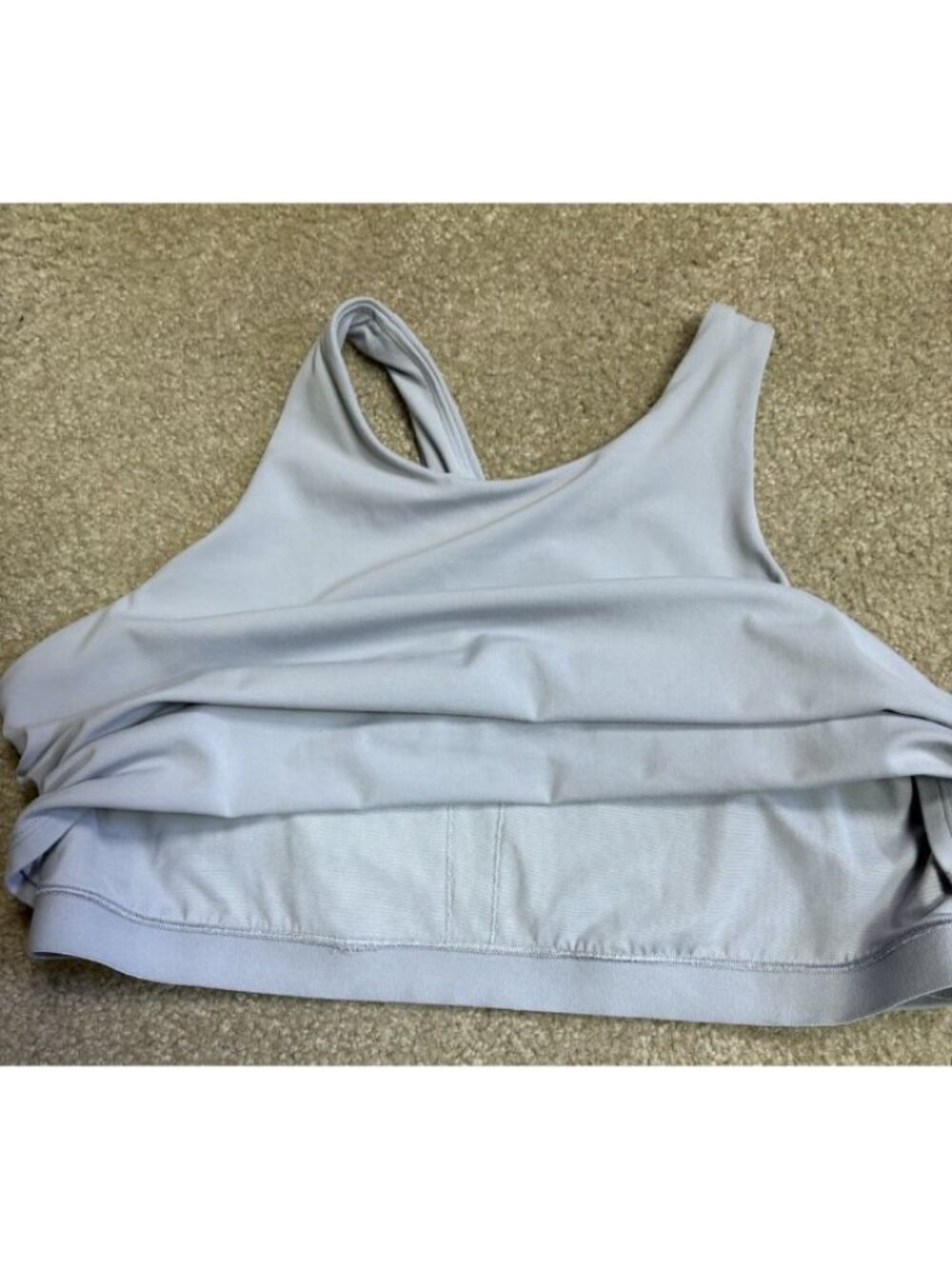 ATHLETA Conscious Crop Bra 2X Litest Gray Retail $64 Worn Once - Picture 5 of 5